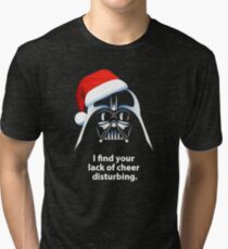 I Find Lack of Cheer Disturbing Christmas Tri-blend T-Shirt