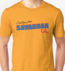 Camiseta ajustada Saludos desde Savannah