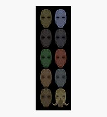 Mask Collection Photographic Print