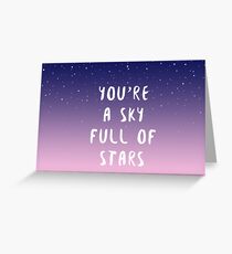 Tarjeta de felicitación Cielo lleno de estrellas