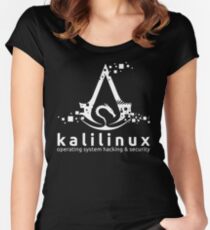 Kali Linux Operating System Hacking and Security Women's Fitted Scoop T-Shirt