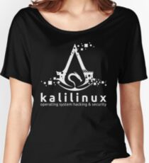 Kali Linux Operating System Hacking and Security Women's Relaxed Fit T-Shirt
