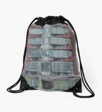 Building drawing Drawstring Bag