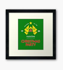 Nakatomi Corp Christmas Party 1988 T-Shirt Framed Print