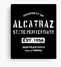 Property of Alcatraz Penitentiary Prison T-Shirt Canvas Print