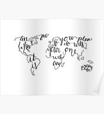 Póster Mundo salvaje y precioso