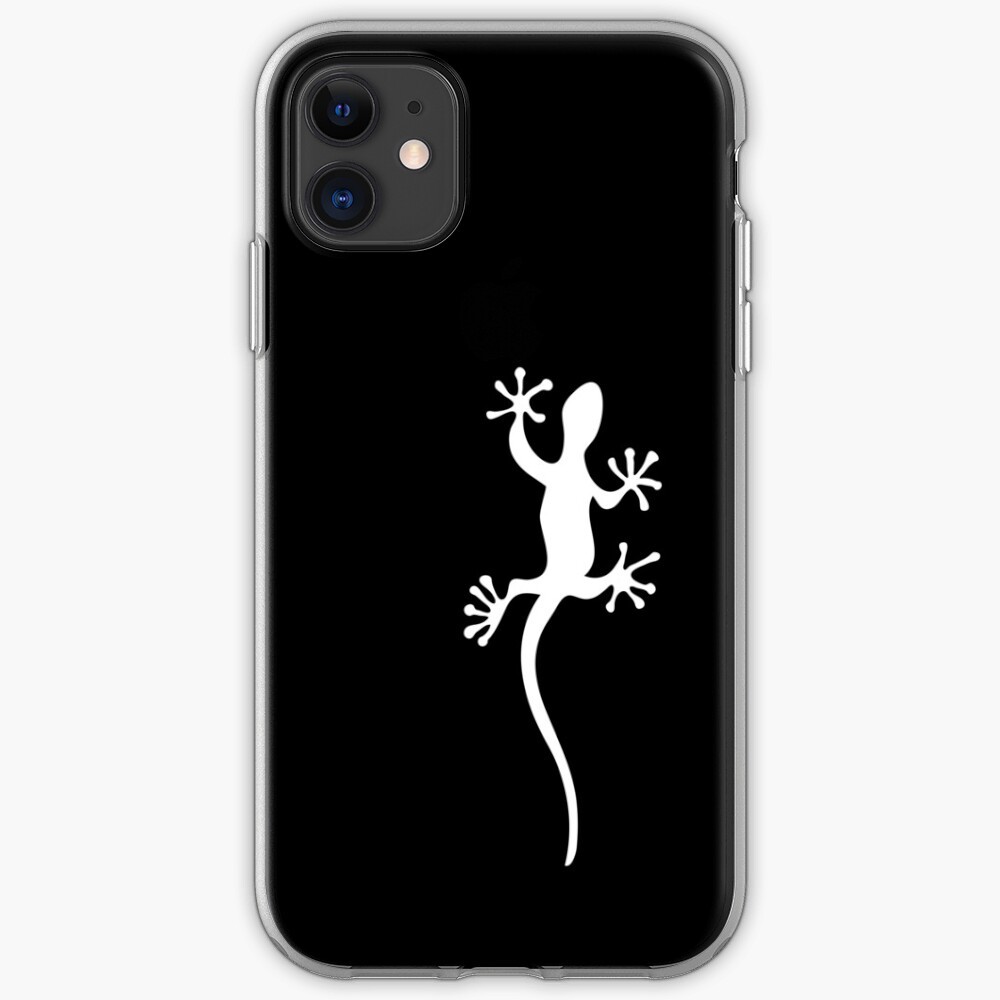 One white gecko Tee iPhone Case & Cover