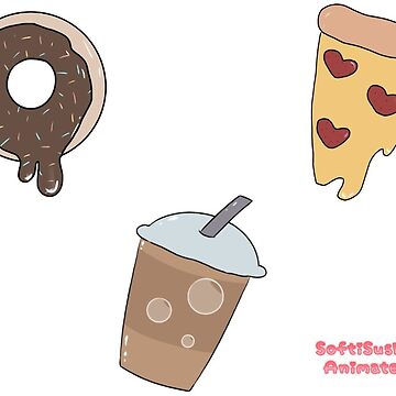 Cute Food Stickers Sticker for Sale by jigarashi