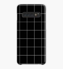 Funda/vinilo para Samsung Galaxy Cuadrícula negra