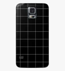 Black Grid Case/Skin for Samsung Galaxy