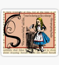 Alice in Wonderland and Through the Looking Glass Alphabet S Sticker