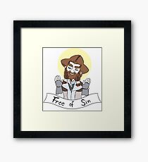 Free of Sin Framed Print