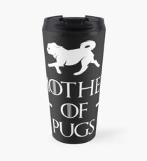Taza de viaje Madre de Pugs - Blanco