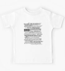 I am your host, your Ghost Host...(Black) Kids Tee