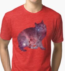 Nebula Kitty Tri-blend T-Shirt