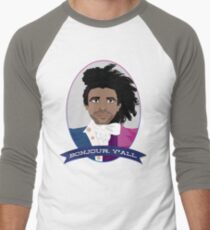 Camiseta ¾ estilo béisbol Bonjour, ¡todos!