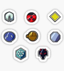 Pokemon Gym Badges: Johto Sticker