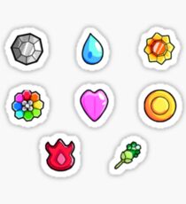 Pegatina Insignias de Pokemon Gym: Kanto