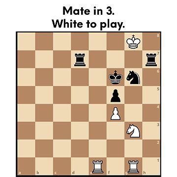 Rated 'mate in 3' chess puzzles.