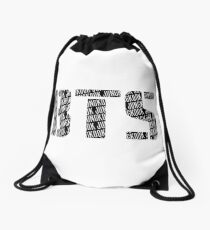 BTS/Bangtan Boys Logo/Font + Jungkook Drawstring Bag