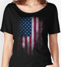 USA America Flag Women's Relaxed Fit T-Shirt