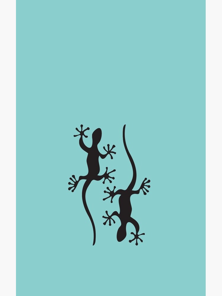 Two black geckos by gudders