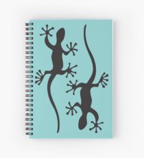 Cuaderno de espiral Dos gecos negros