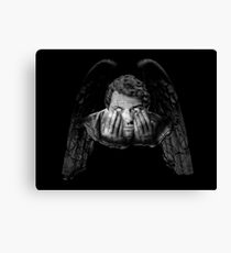 Weeping Angel Castiel Canvas Print