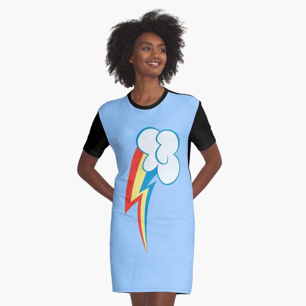 My Little Pony Rainbow Dash Cutie Mark Graphic T Shirt Dress By