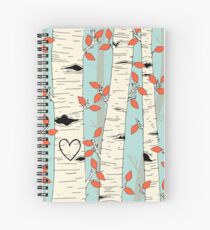 Cuaderno de espiral En los árboles de abedul