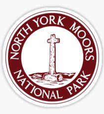 North York Moors National Park Sign, England, UK Sticker