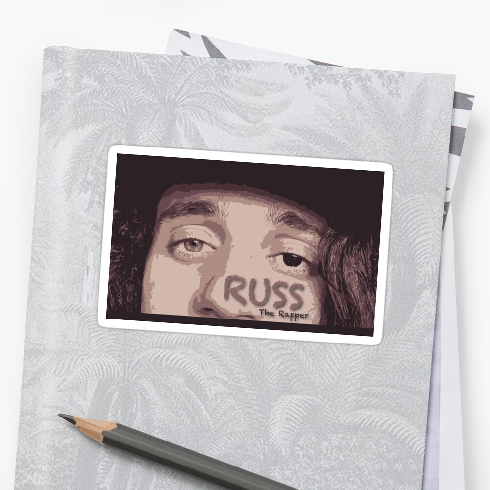 Russ Eyes Sticker By Sethhughz Redbubble