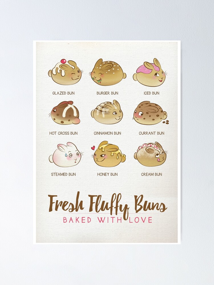 Alternate view of Fresh Fluffy Buns Poster