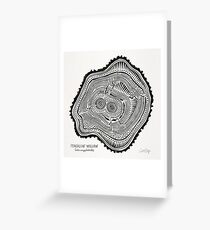 Peachleaf Willow – Black Ink Greeting Card