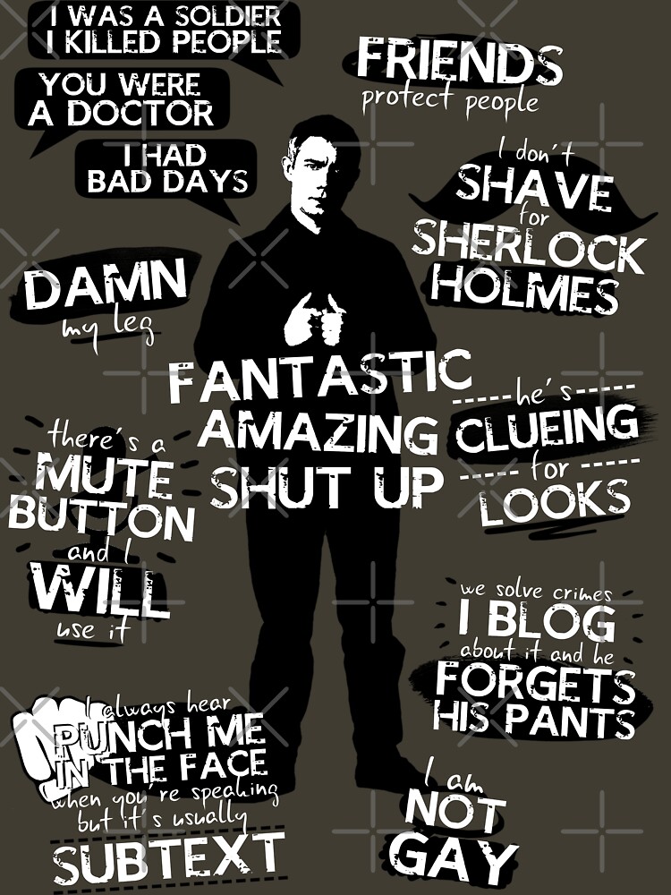 "John Watson Quotes" T-shirt by ZeroKara | Redbubble