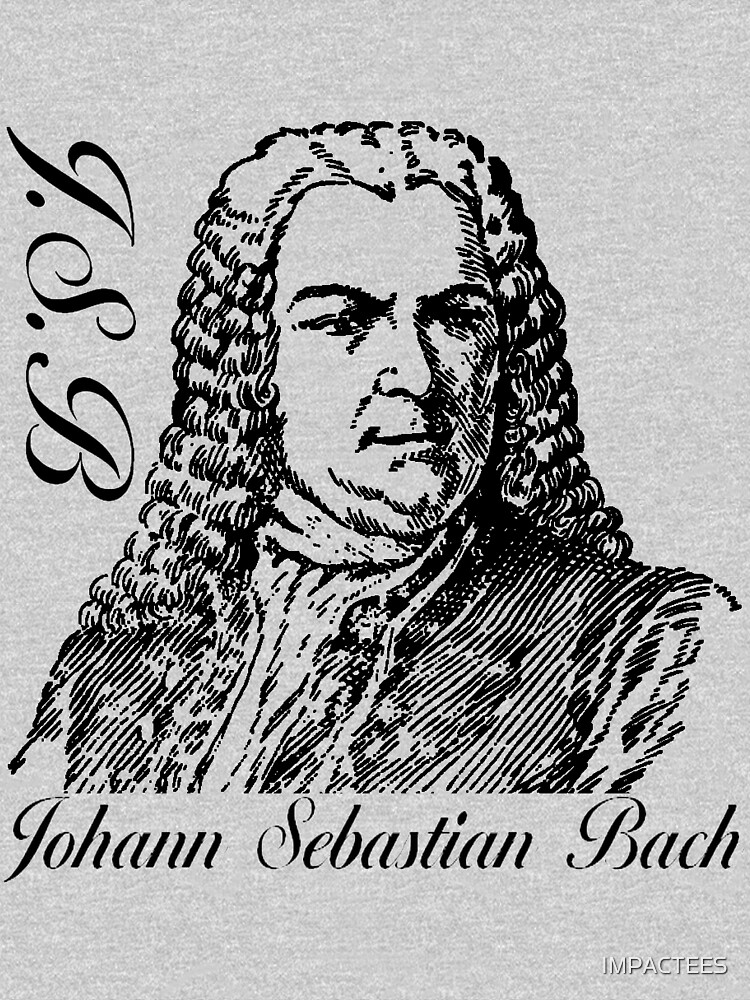 "J.S.B (Johann Sebastian Bach)" T-shirt By IMPACTEES | Redbubble