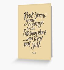 If we should fail? Greeting Card