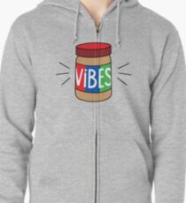 Peanut Butter Vibes Zipped Hoodie
