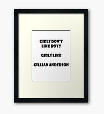 Girls like Gillian Framed Print