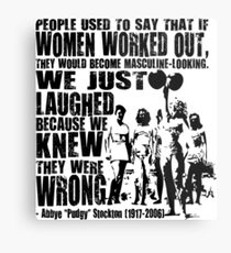 Abbye Pudgy Stockton Lifting Motivation für Frauen Metallbild