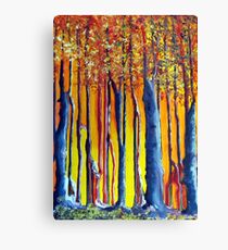 In the shadow of a poplar tree Canvas Print