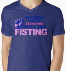 "Fisting" Men's V-Neck T-Shirt