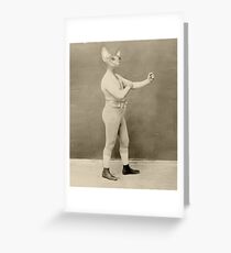 Temple Boxer Greeting Card