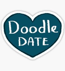DoodleDate heart! Sticker