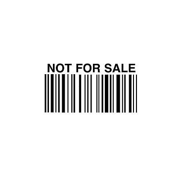 Not for Sale Barcode 