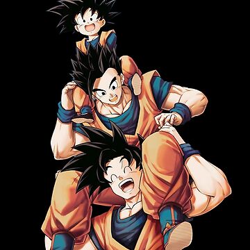 Goku para desenhar com gohan - Imprimir Desenhos