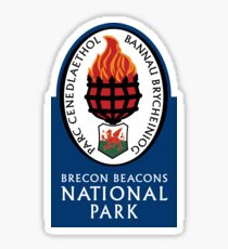 Brecon Beacons National Park Sign, Wales, UK Sticker