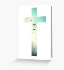 Christian Cross Greeting Card