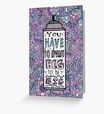 Haarspray Dream Zentangle Grußkarte