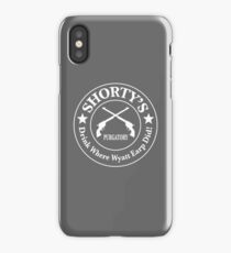 Shorty's Saloon from Wynonna Earp in white iPhone Case